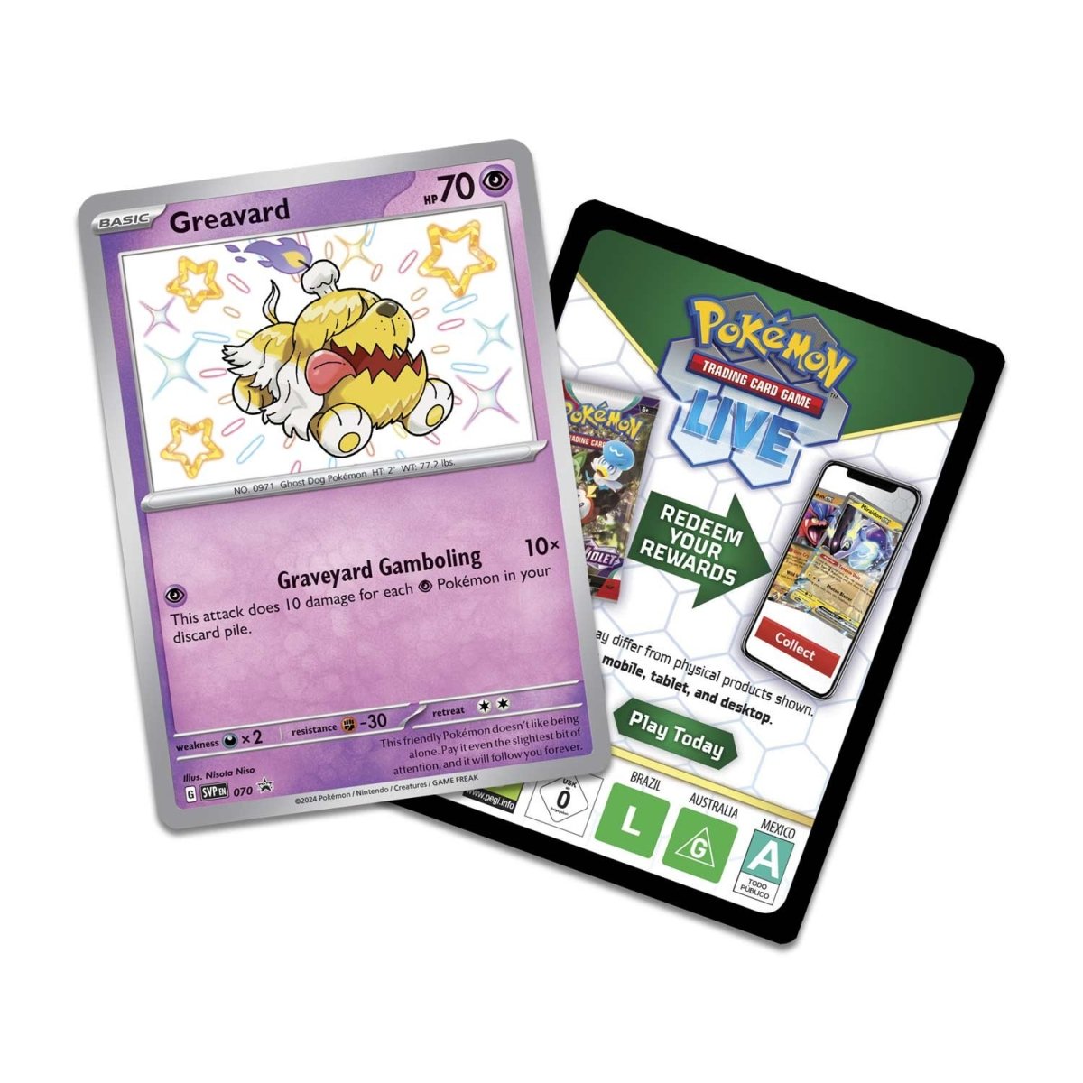 Pokémon TCG: Scarlet & Violet-Paldean Fates Tech Sticker Collection (Shiny Greavard)