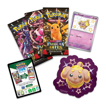 Pokémon TCG: Scarlet & Violet-Paldean Fates Tech Sticker Collection (Shiny Fidough)